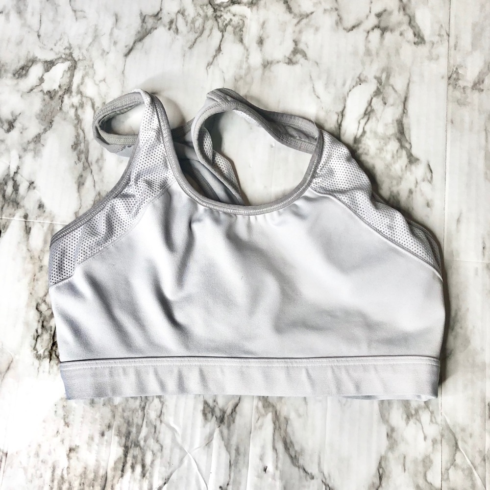Moving comfort white sports bra 32cd